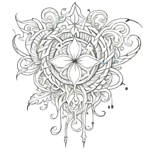 good luck tattoo design idea