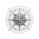 Viking compass tattoo design idea