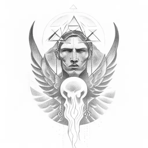 symbolism of sacrifice tattoo design idea