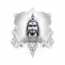 lord karna tattoo design idea