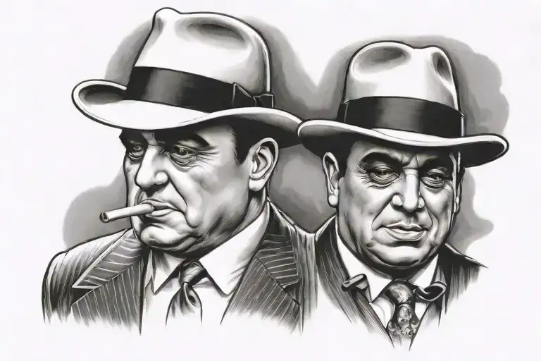 Al Capone tattoo design idea