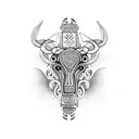 taurus tattoo design idea