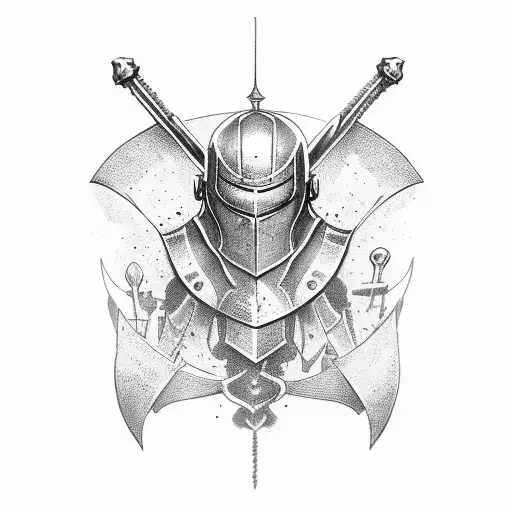 the crusader tattoo design idea