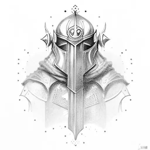 the crusader tattoo design idea