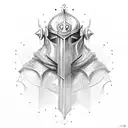 the crusader tattoo design idea