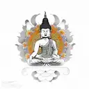 Buddha tattoo design idea