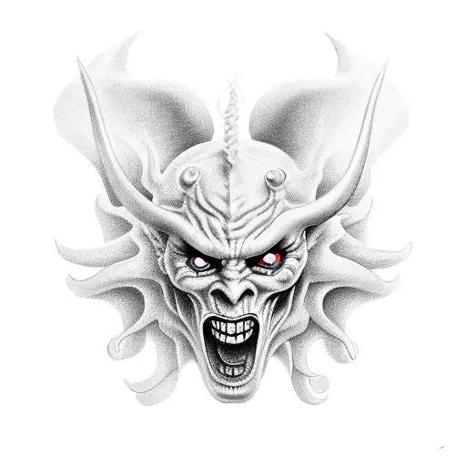 devil kid tattoo design idea