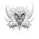 devil kid tattoo design idea