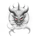 devil kid tattoo design idea