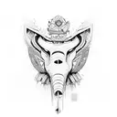 totem Trash polka tattoo design idea