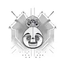 totem Trash polka tattoo design idea