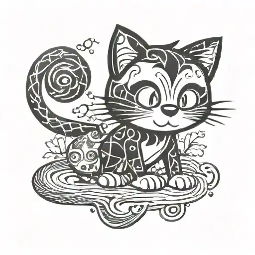 Felix the cat tattoo design idea