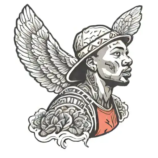 Taco that looks like damian lillard tattoo design idea