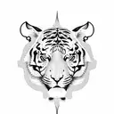 Tiger tattoo design idea