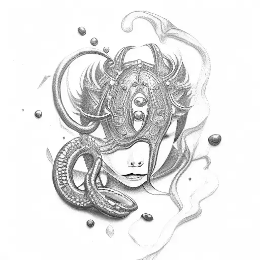 sterling silver chain and chocolate dougnut tattoo design idea