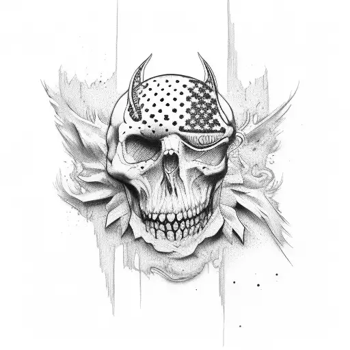 patriotic tattoo design idea