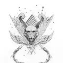 patriotic tattoo design idea