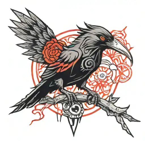 Crow Itachi Uchiha  tattoo design idea