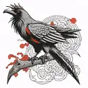 Crow Itachi Uchiha  tattoo design idea