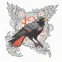 Crow Itachi Uchiha  tattoo design idea