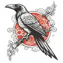 Crow Itachi Uchiha  tattoo design idea