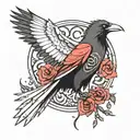 Crow Itachi Uchiha  tattoo design idea