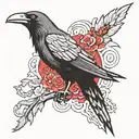 Crow Itachi Uchiha  tattoo design idea