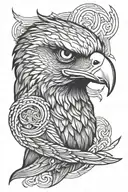 Eagle eyes tattoo design idea