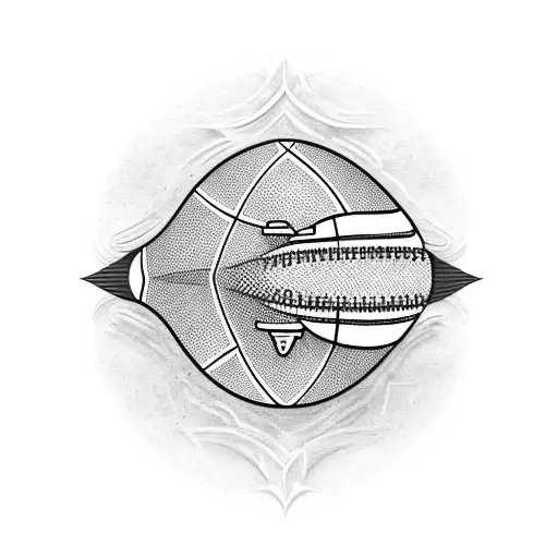 American football tattoo design idea