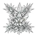 yucca plant tattoo design idea