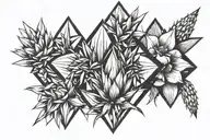 yucca plant tattoo design idea