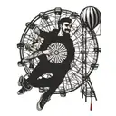 childish gambinos 3005 music video on the ferris wheel . tattoo design idea