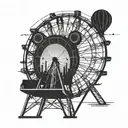 childish gambinos 3005 music video on the ferris wheel . tattoo design idea