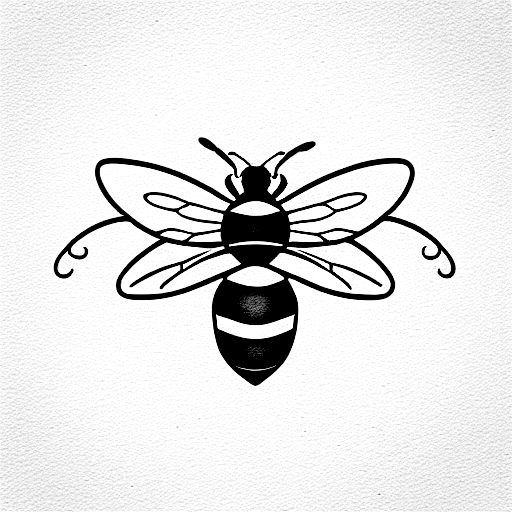 Honey Bee tattoo design idea
