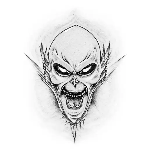  psycho scream anime berserk tattoo design idea