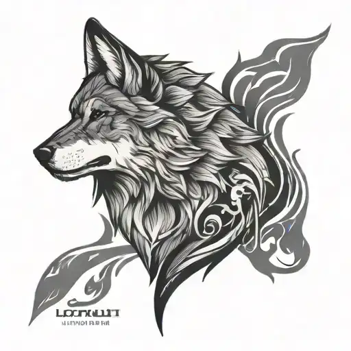 loyalti wolf tattoo design idea