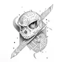 letter J N Z tattoo design idea