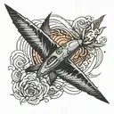 hurricane  tattoo design idea