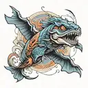 hurricane  tattoo design idea