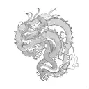 dragon bonsai tree tattoo design idea