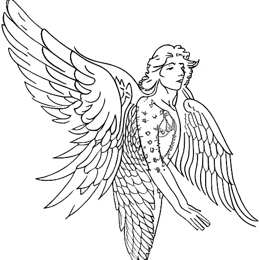 led zeppelin angel tattoo design idea