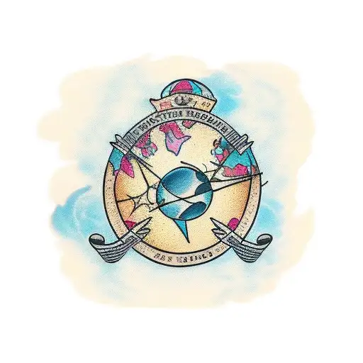 globe tattoo design idea