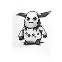 Mimikyu tattoo design idea