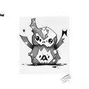 Mimikyu tattoo design idea