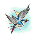 Swallow Bird tattoo design idea