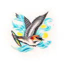 Swallow Bird tattoo design idea