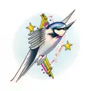 Swallow Bird tattoo design idea