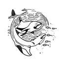 Orca tattoo design idea