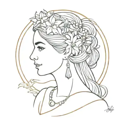 Saint Susanna tattoo design idea