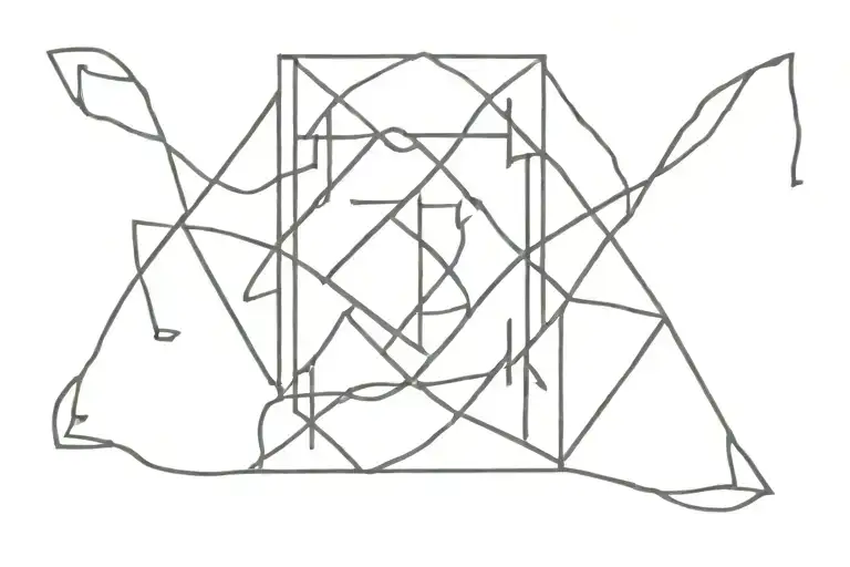 icelandic runes intertwined tattoo design idea